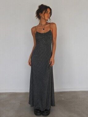 Vintage 90's NWT M Studio Maxi Dress Size S Y2K Slip Dress NOS